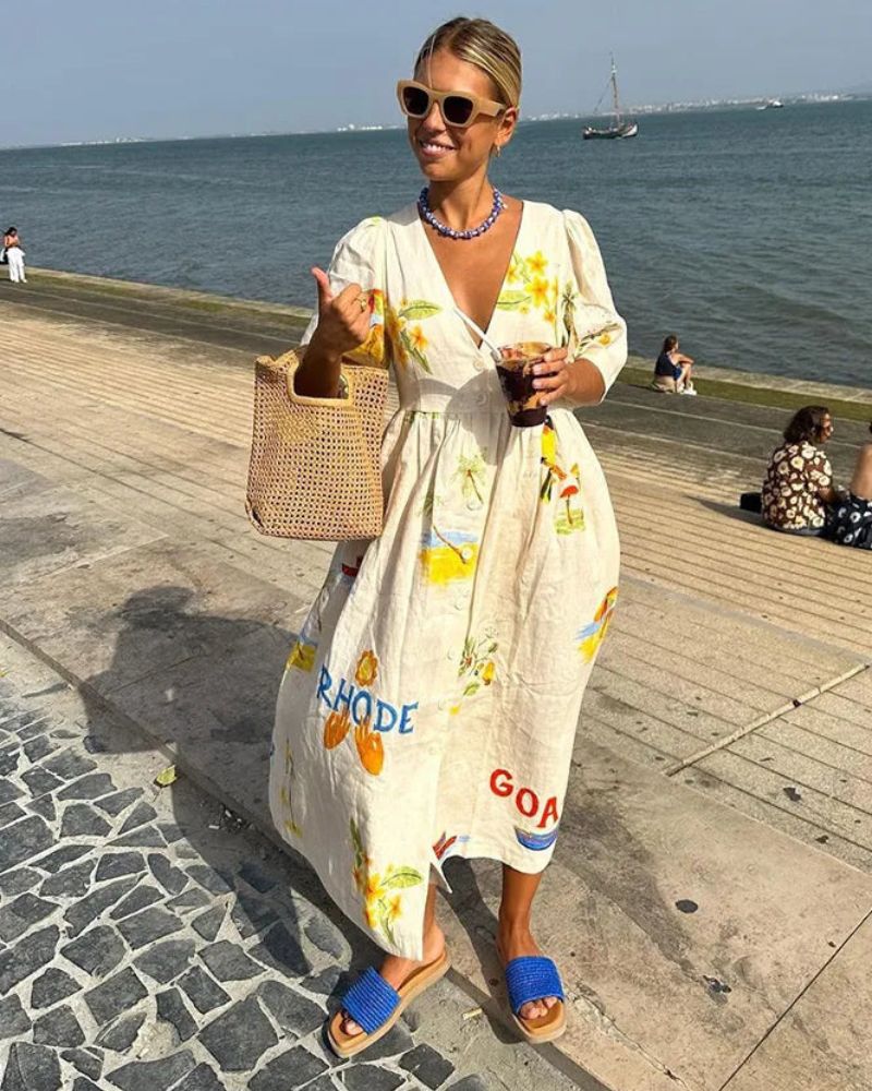 SOLÈNE™ | Linane Kleit Prindiga