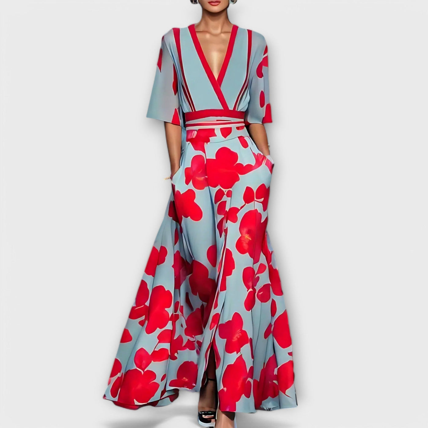 Elise - Elegantsed lillemustrilised kleidid