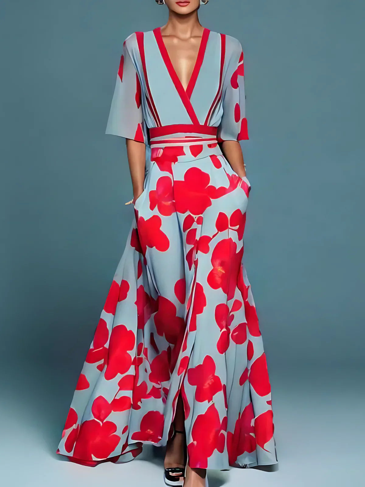 Laure | Elegantne lillekleit