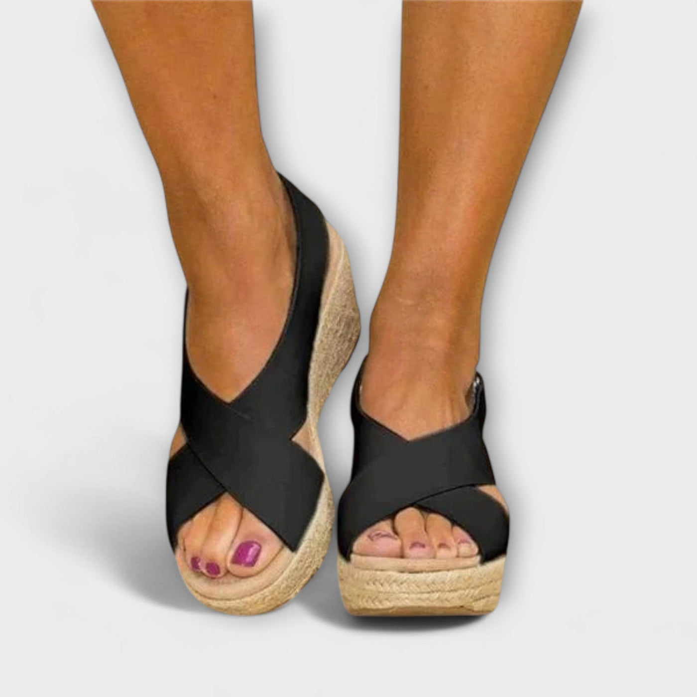 Elegantne espadrillide sandaalid