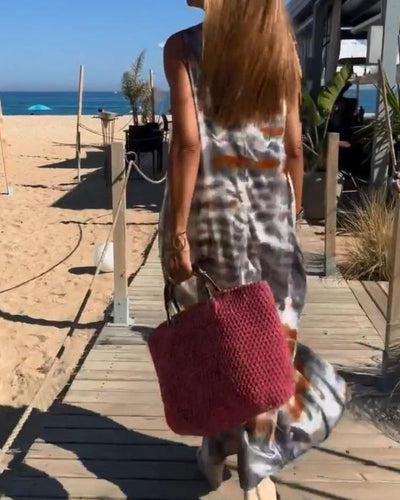 ÉLODIE™ | Suvekleit Ilma Varrukateta Rafineeritud Tie-Dye Stiilis