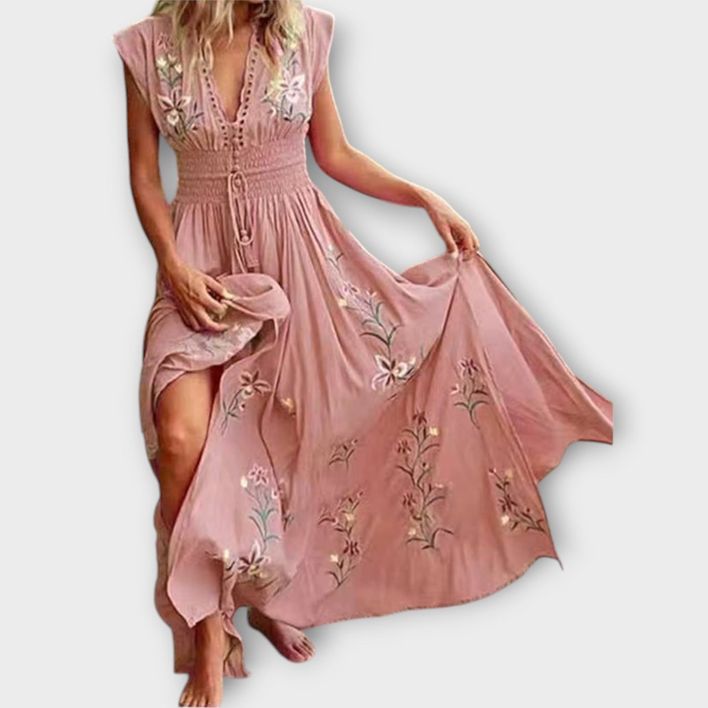 Felizia – Boho kleit imeliste tikanditega