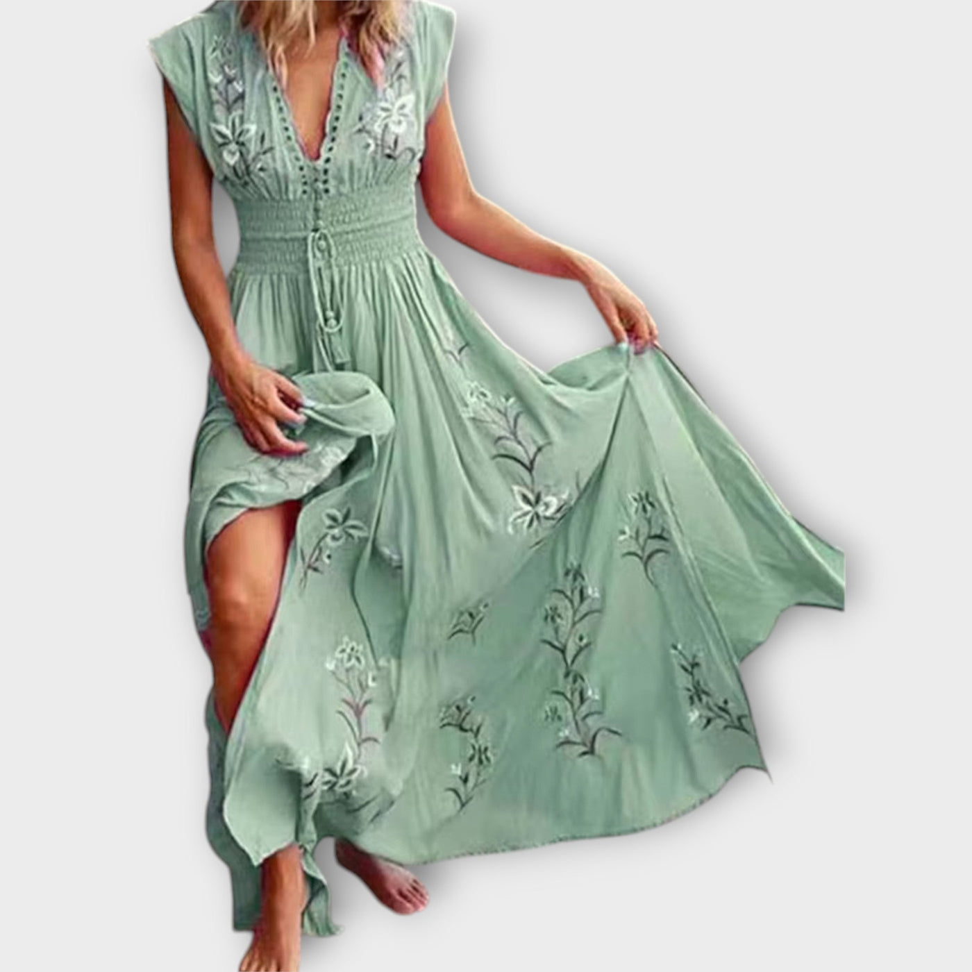 Felizia – Boho kleit imeliste tikanditega