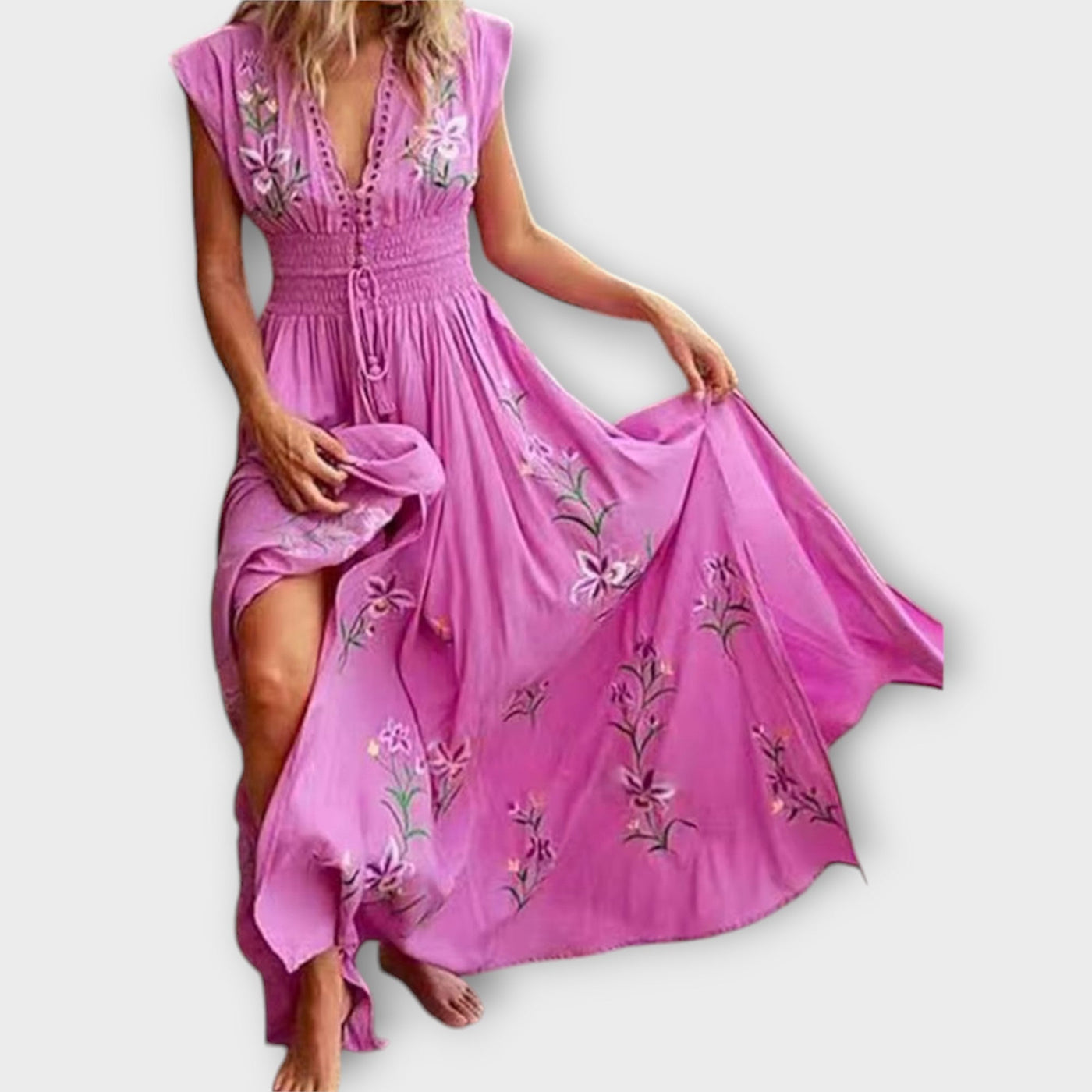 Felizia – Boho kleit imeliste tikanditega