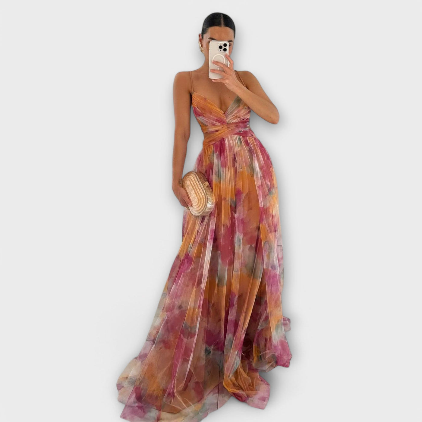 Annai Mesh Maxi Kleid - Elegantne ja figuuri rõhutav
