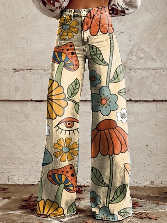 Štílové Boho Vintage püksid elegantse välimuse jaoks