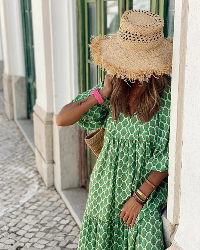 Elin™ | Boho puuvillane Maxi kleit