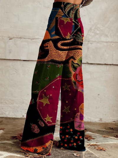 Boho Retro Stiilsed Vintage püksid