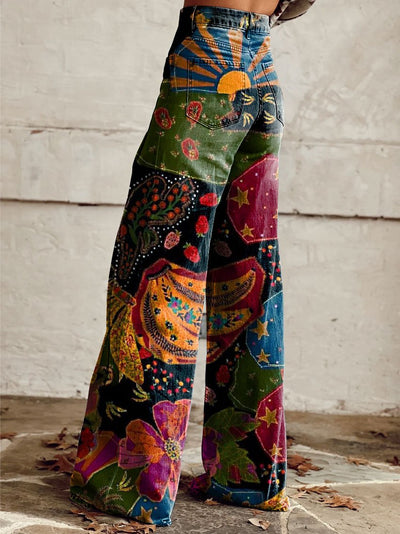 Elegantne Boho Vintage püksid stiilse välimuse jaoks