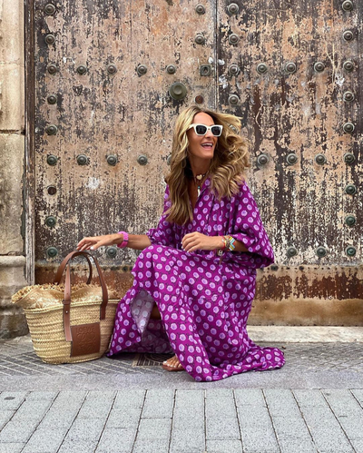 Elin™ | Boho puuvillane Maxi kleit