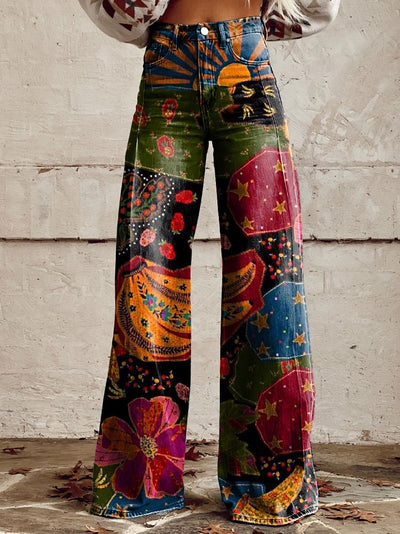 Elegantne Boho Vintage püksid stiilse välimuse jaoks