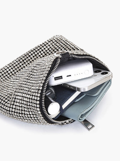 isabella™ Rhinestone Kolmnurga Mini Kott