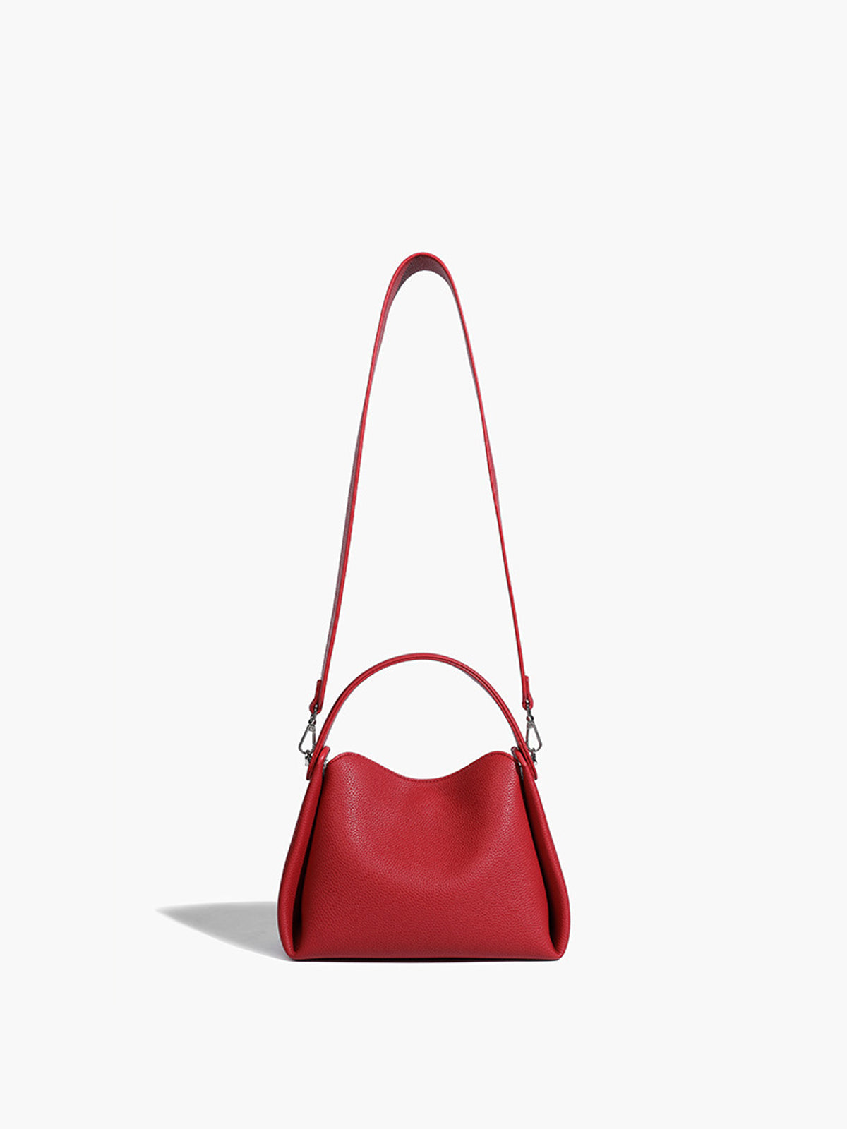 isabella™ Pehme Boxy Detail Crossbody Kott