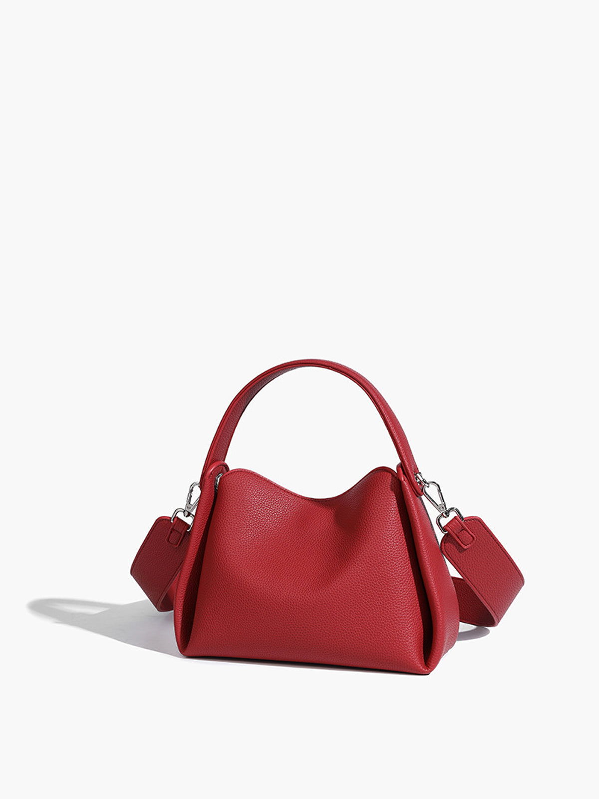 isabella™ Pehme Boxy Detail Crossbody Kott