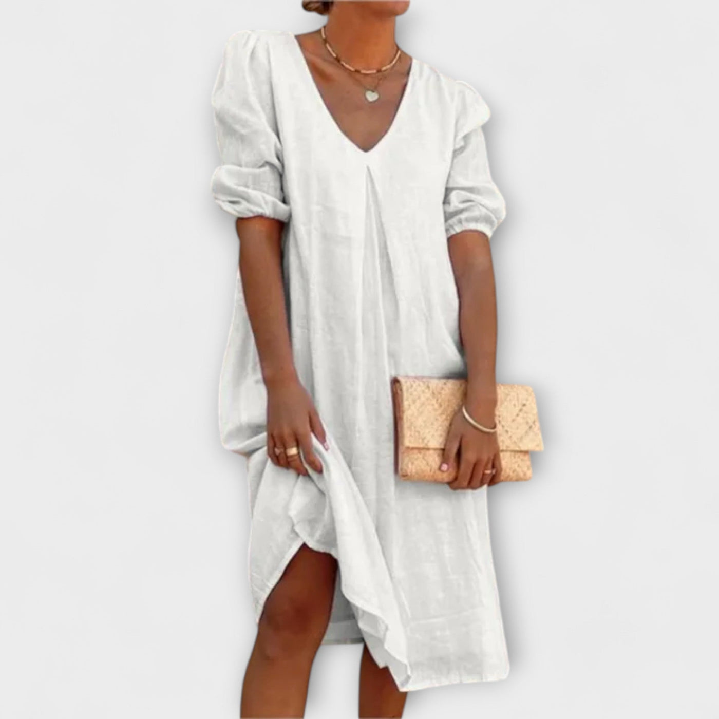 Fanny - Elegantne suvekleit pitsdetailidega