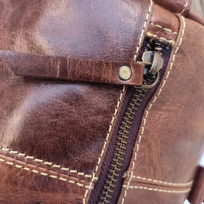 Hullu Hobuse Nahast Mini Duffel Kott