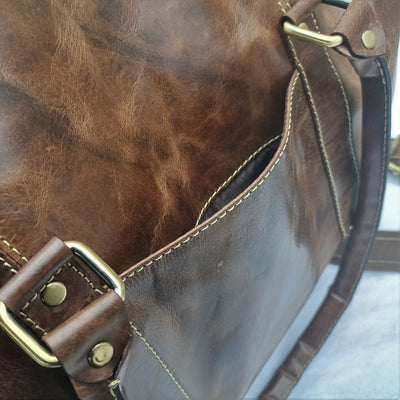 Hullu Hobuse Nahast Mini Duffel Kott