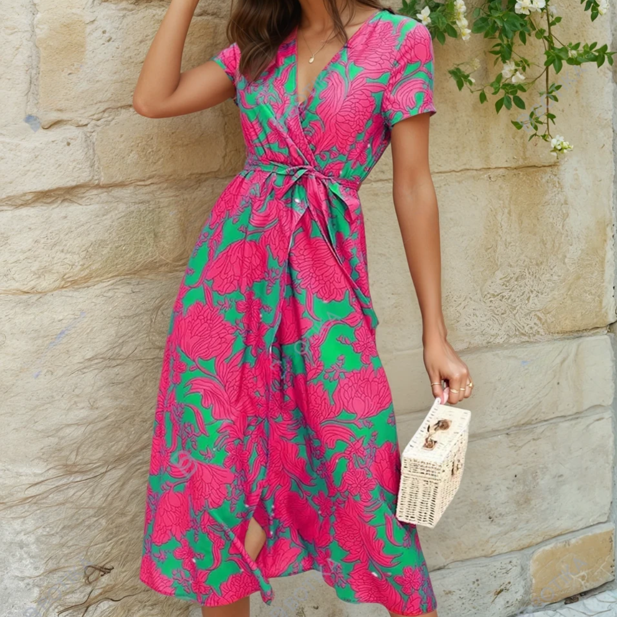 Florence | Kerge ja Elegantne Värviline Kleid