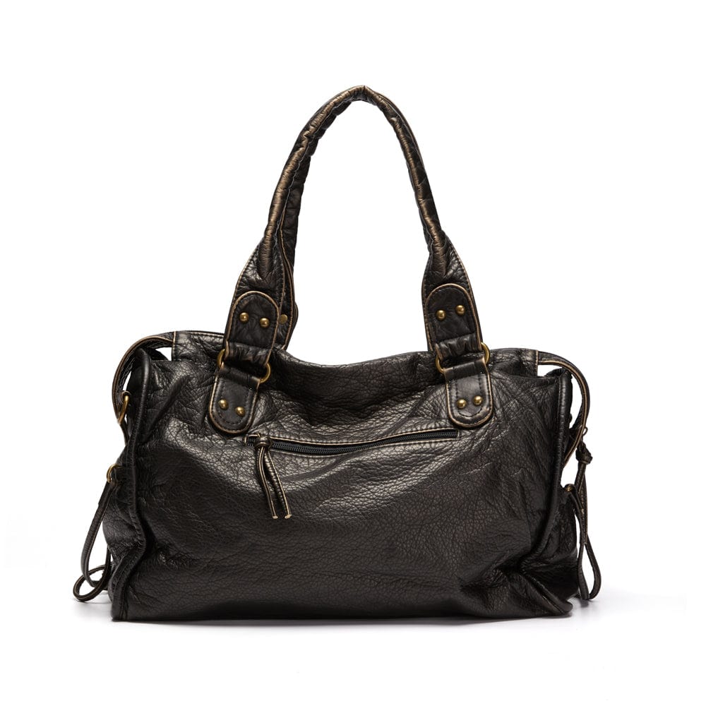 Stiilne Vintage Must Nahk Kott
