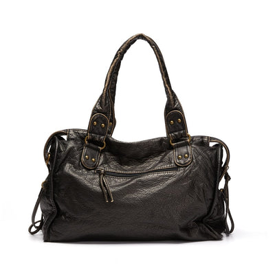 Stiilne Vintage Must Nahk Kott