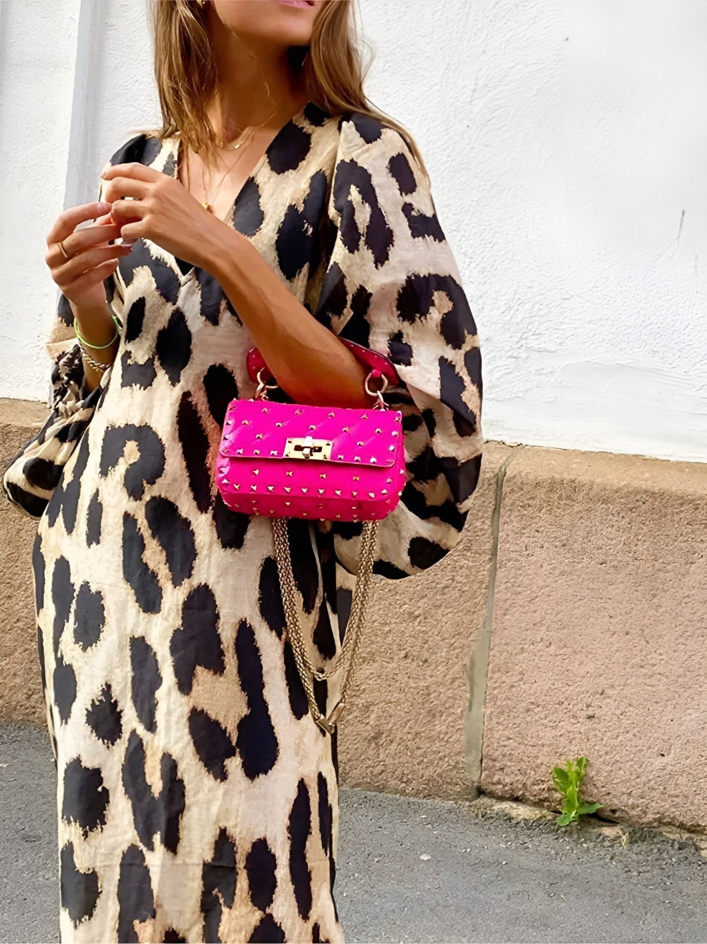 Silvie | Julge ja Elegantne Leopardimuster Kleid