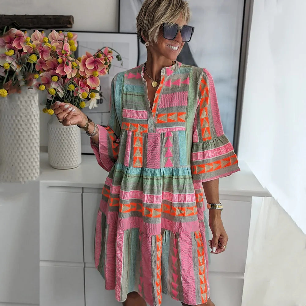 Juliane | Boho-Kiht-Swingkleid