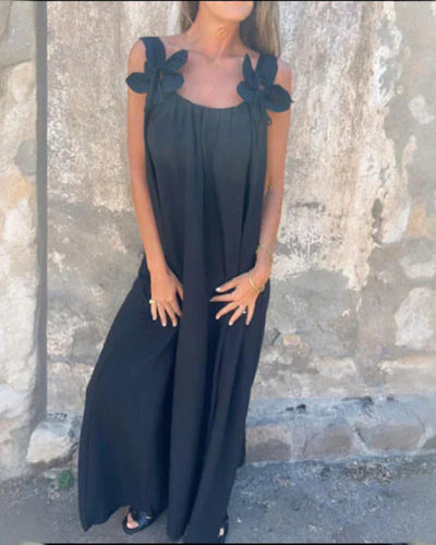Saskia™ | Maxi Lillemustriga Kleit