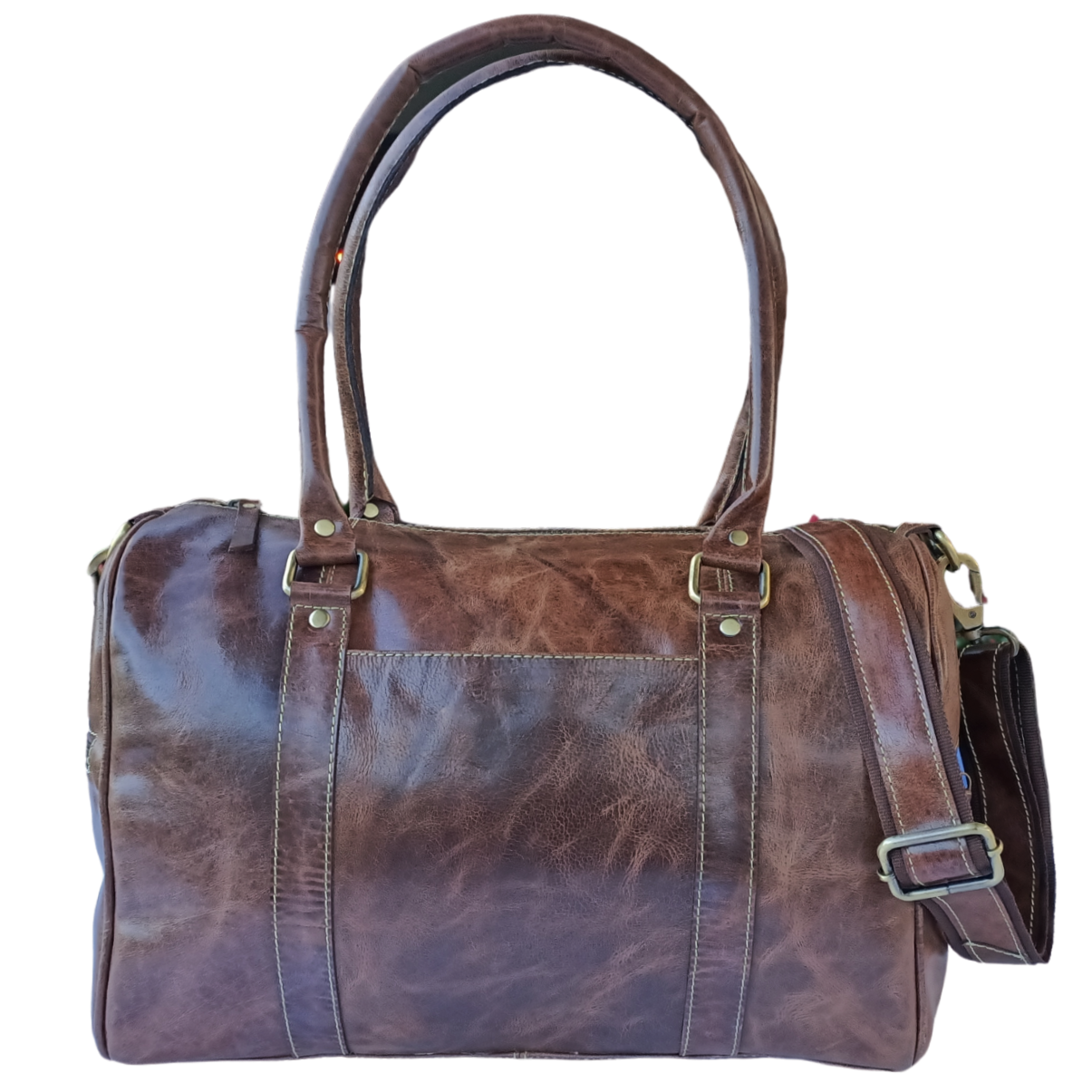 Hullu Hobuse Nahast Mini Duffel Kott