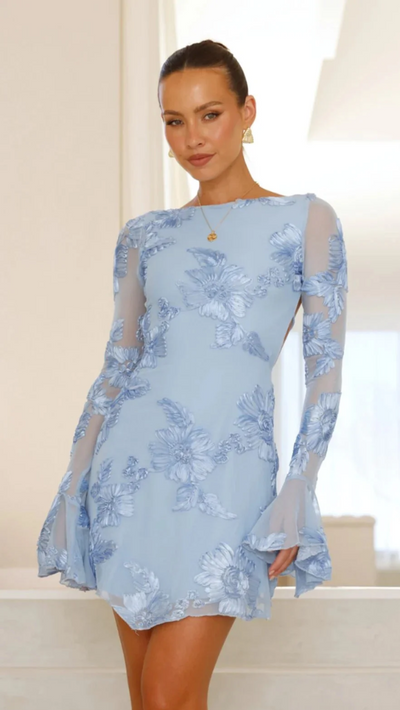 Cléa™ | Elegants Mini Kleit Lillemotiividega