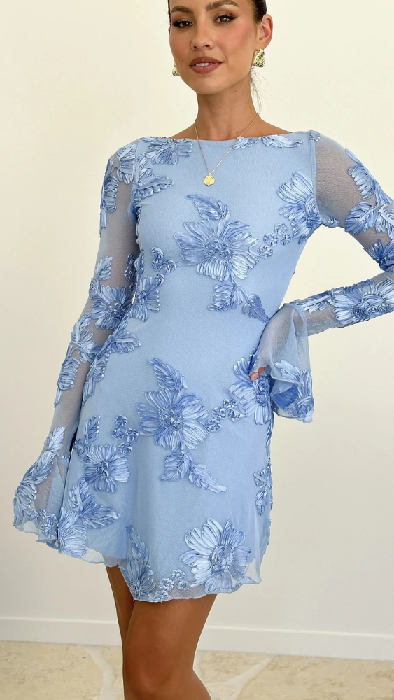 Cléa™ | Elegants Mini Kleit Lillemotiividega