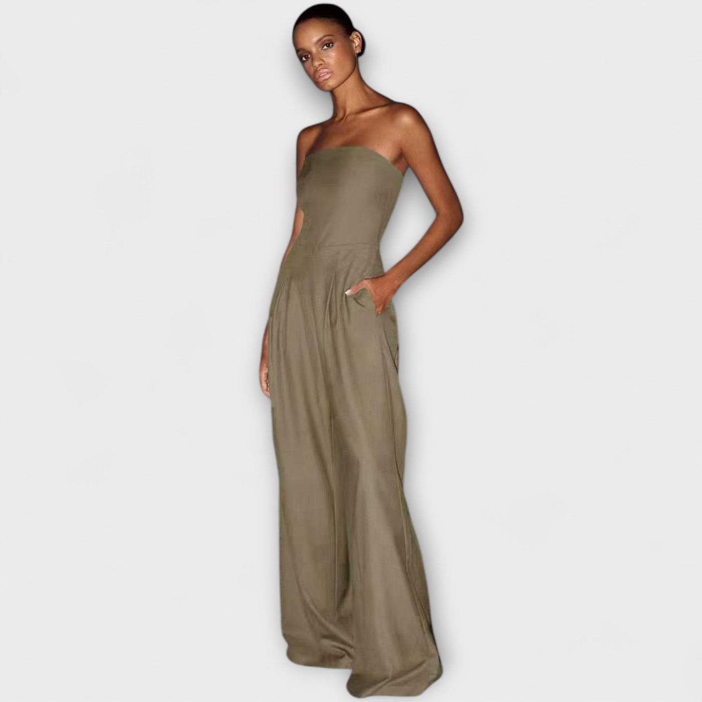 Amélie - Elegantne Õlapaeladeta Jumpsuit