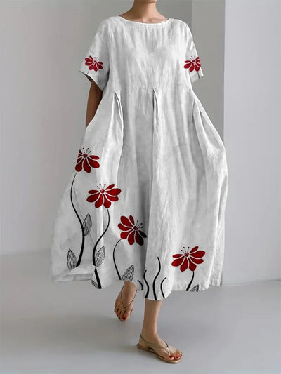 Suveeline Looduslik Printidega Kleid - ROSALIE