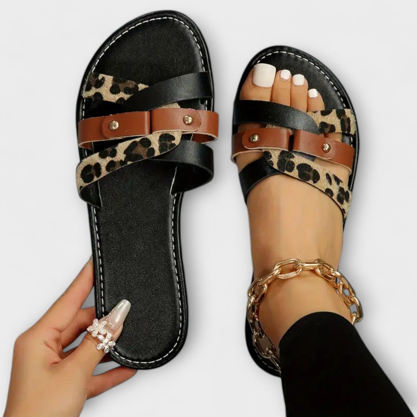 Leopard | Ristirihmade sandaalid