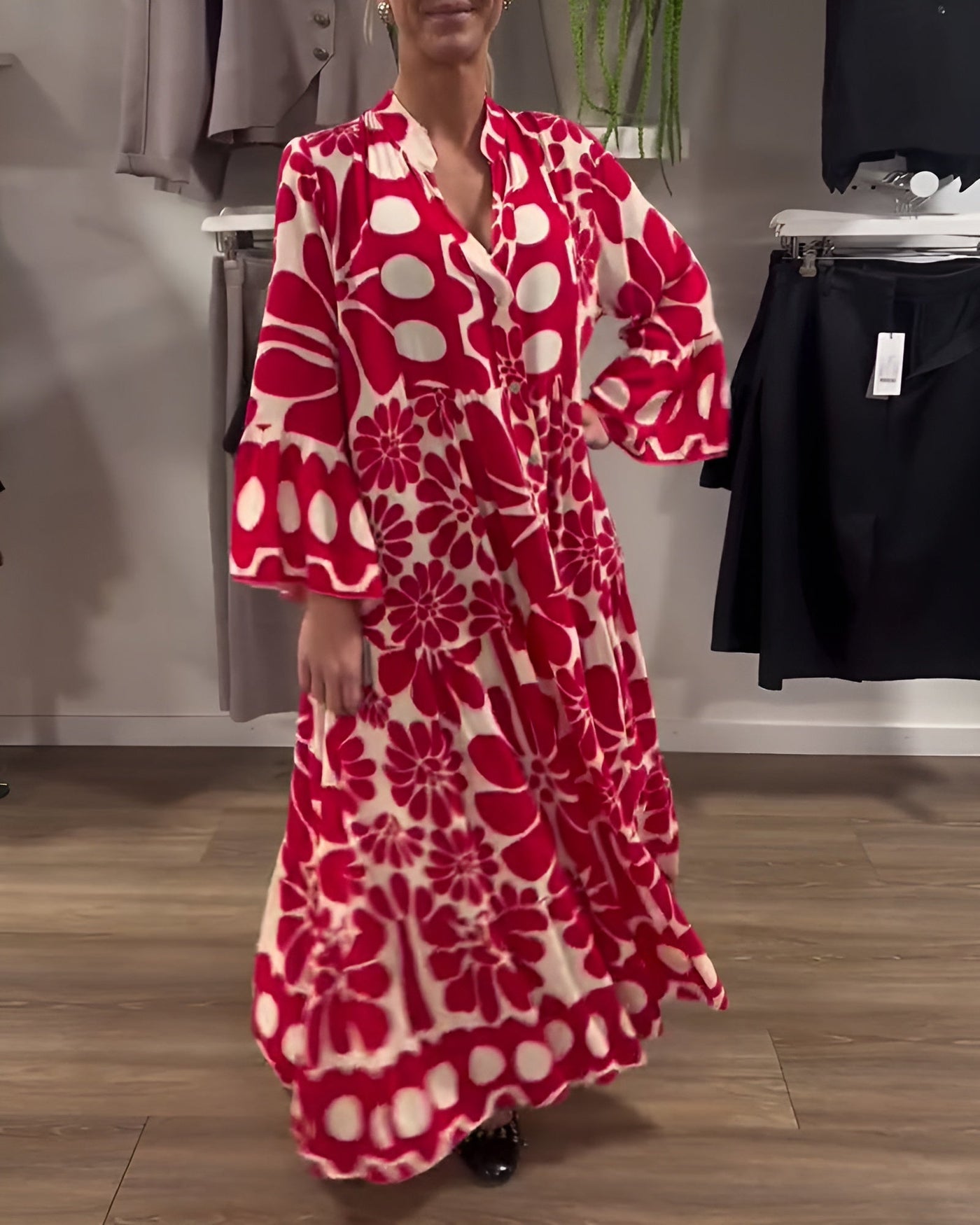 Marielle | Elegantne maksikleidi trükk