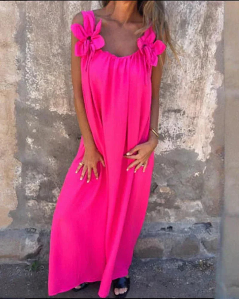 Saskia™ | Maxi Lillemustriga Kleit