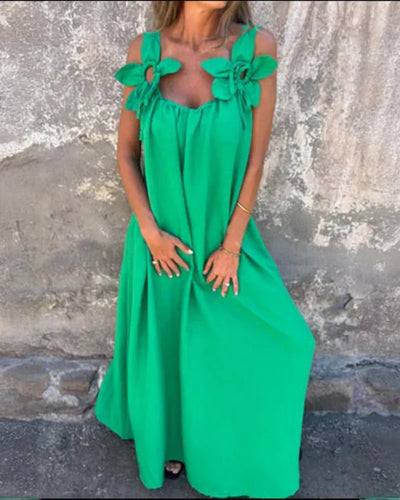Saskia™ | Maxi Lillemustriga Kleit