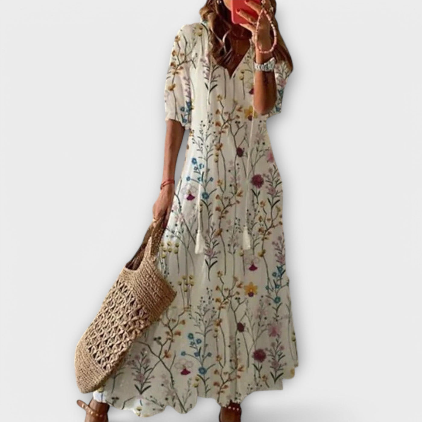 Bettina - Boheemlaste Maxi Kleit