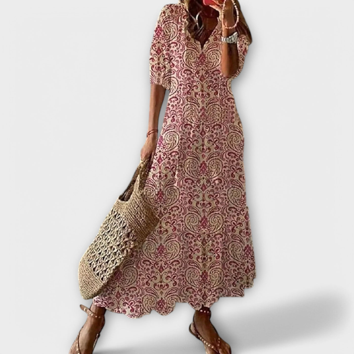 Bettina - Boheemlaste Maxi Kleit