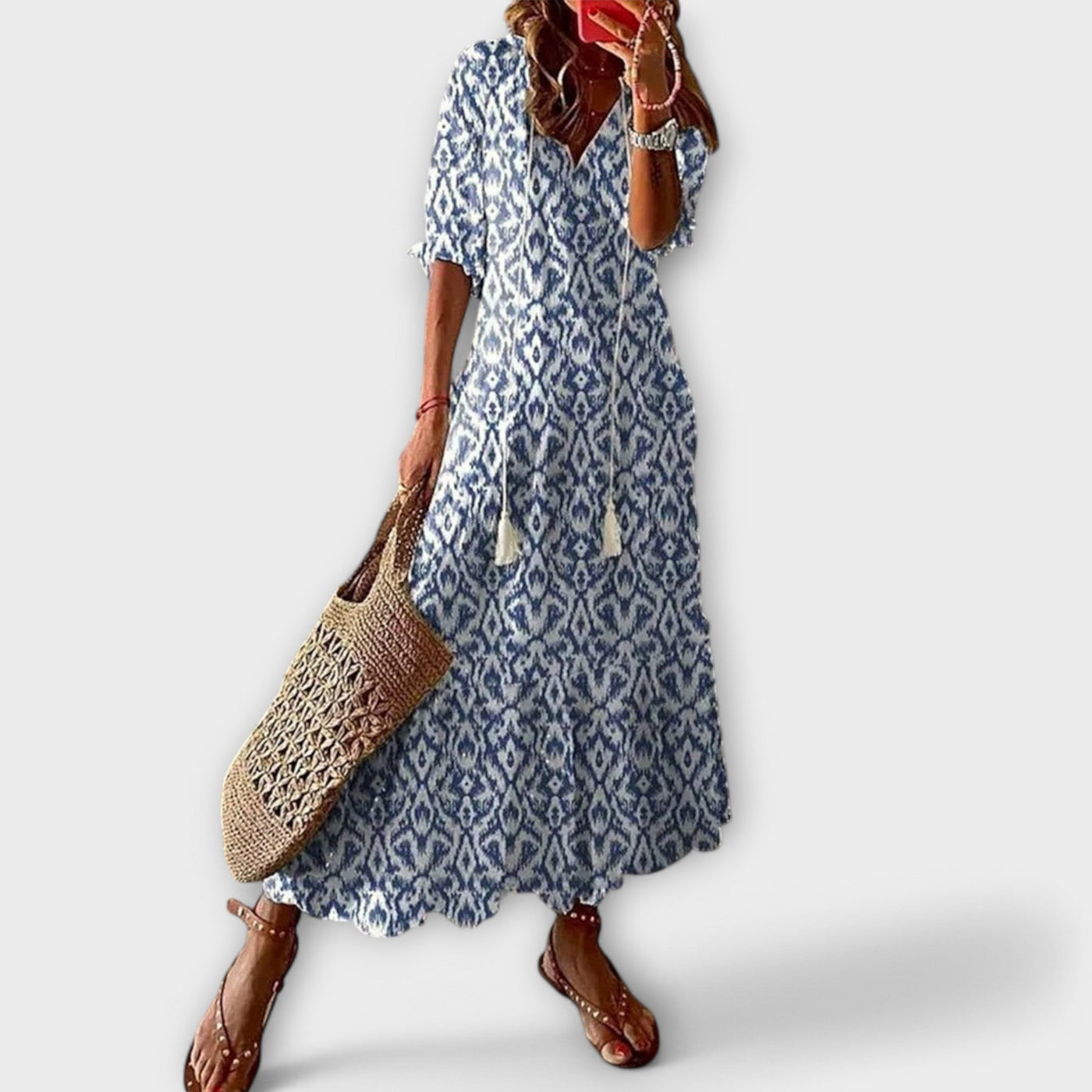 Bettina - Boheemlaste Maxi Kleit