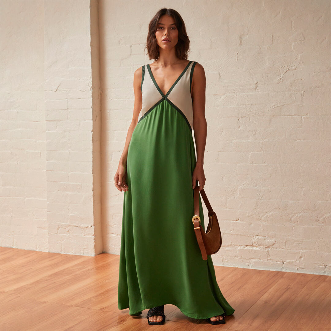Stacey™ | Elegantsest Veluurist Midi Kleit